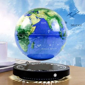 Magnetic levitation globe clock